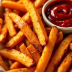 baked sweet potatoes fried on a plate