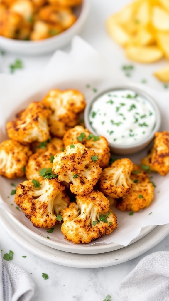 Spicy Cauliflower Buffalo Wings