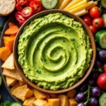 Guacamole veggie platter