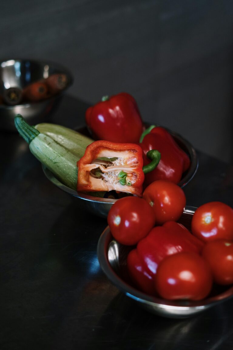 Tomatoes peppers zucchini