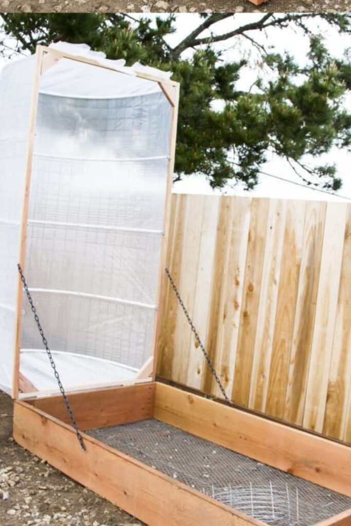 Greenhouse Covered Raised Bed